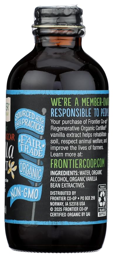 Frontier Organic Regenerative Madagascar Vanilla, 4 FZ
