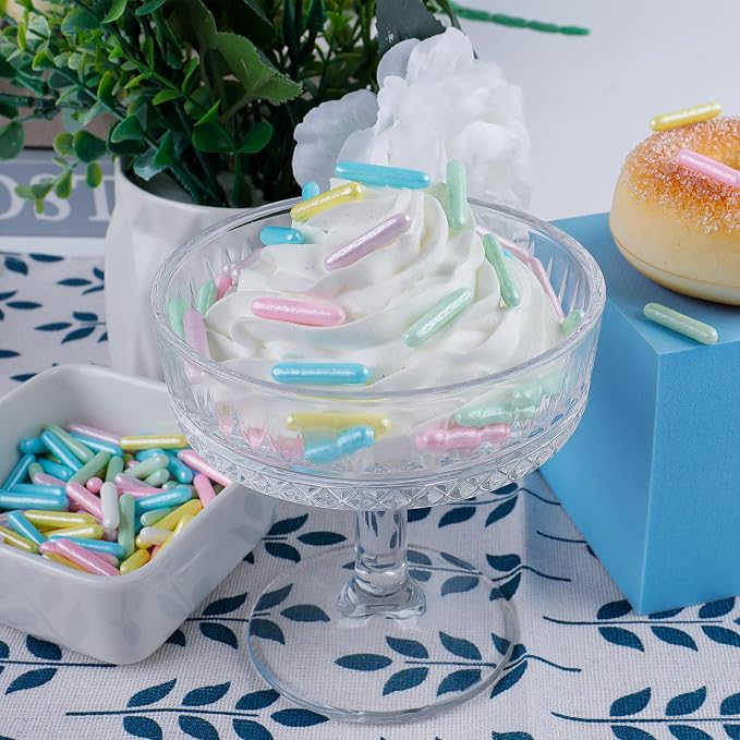 Pastel Rods Sprinkles, Easter Sprinkles for Cake Decorating, Cupcakes, Cookies & Desserts, 4.6oz Candy Sticks for Spring, Christmas, Valentines, Birthday, Wedding, Party, Holiday Baking