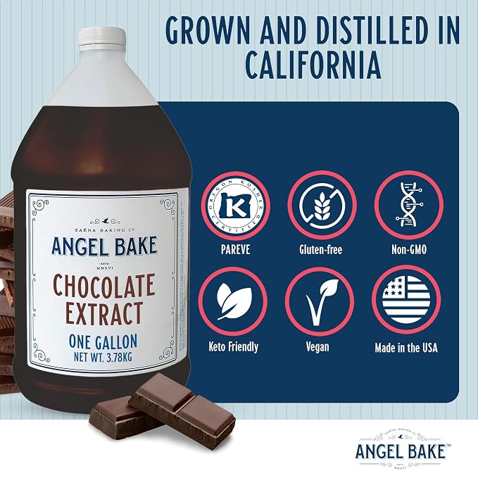 Angel Bake Pure Chocolate Extract, 1 Gallon