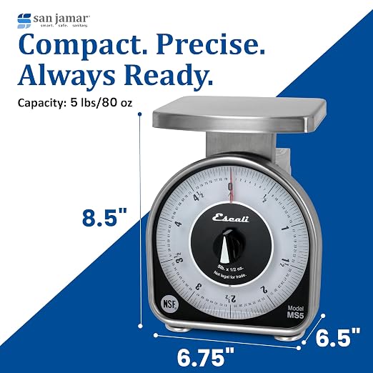 Escali Mechanical Dial Scale 5 Lb X 0.5 Oz