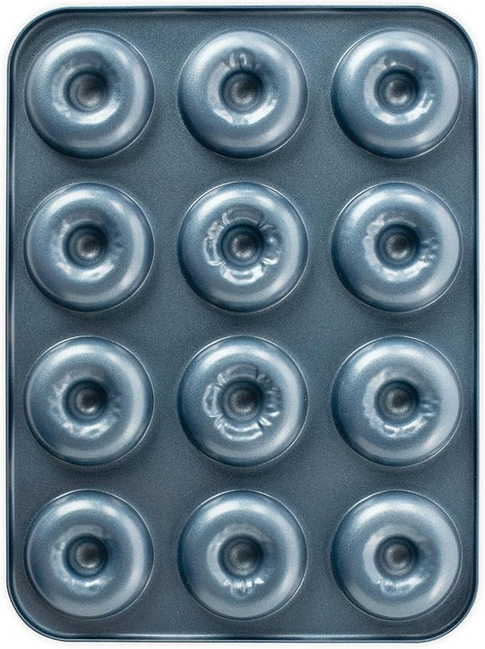 Nordic Ware Formed Mini Donut Pan, 12 Cavities, Twilight Blue