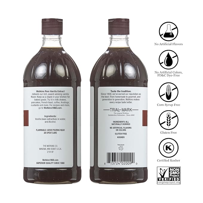 Watkins Pure Vanilla Extract, 16 Ounce