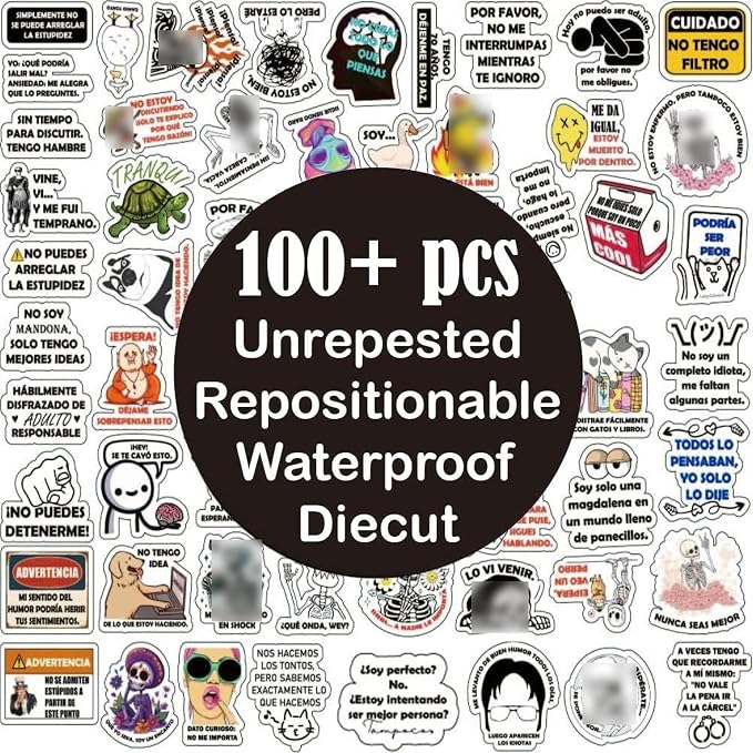 Funny Spanish Sticker | Sarcastic Meme Waterproof Decals for Adults, Helmets, Hardhat, Laptops, Water Bottles, Scrapbooking
