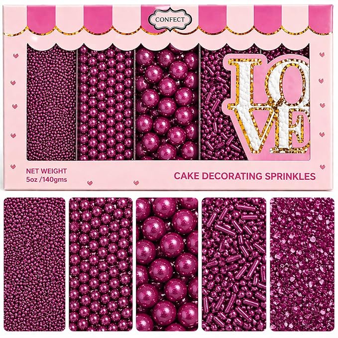 Confect Sprinkles for Cakes & Cupcakes – Birthday Sprinkles – Edible Cake Topping for Cupcakes, Cookies, Desserts – Celebration Baking Decoration – Vegan, Gluten-Free, Nut-Free, Soy-Free, Dairy-Free , Handcrafted Sprinkle – 5 Oz