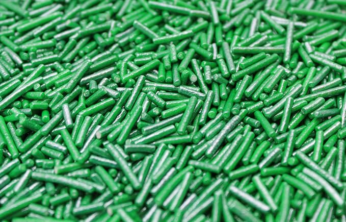 Naturejam Dark Green Sprinkles BULK Jimmies - Edible Cake Cupcakes Dessert & Ice Cream Topping-1 Pound