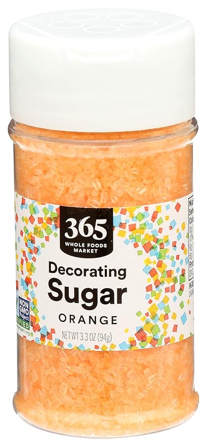 365 by Whole Foods Market, Orange Colored Sugar, 3.3 Ounce (Pack of 5)