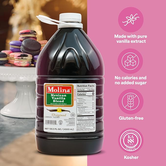 Molina Vanilla Blend 135.3oz (4l /1 gal)