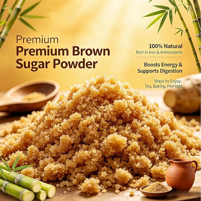 Dark Brown Sugar Granulated Brown Sugar 10oz Sealed Containers | Traditional Cane Sugar Dark Brown Sugar Great for Baking Rich Caramel Flavor Sweetener Beverages Sauces & Food Service