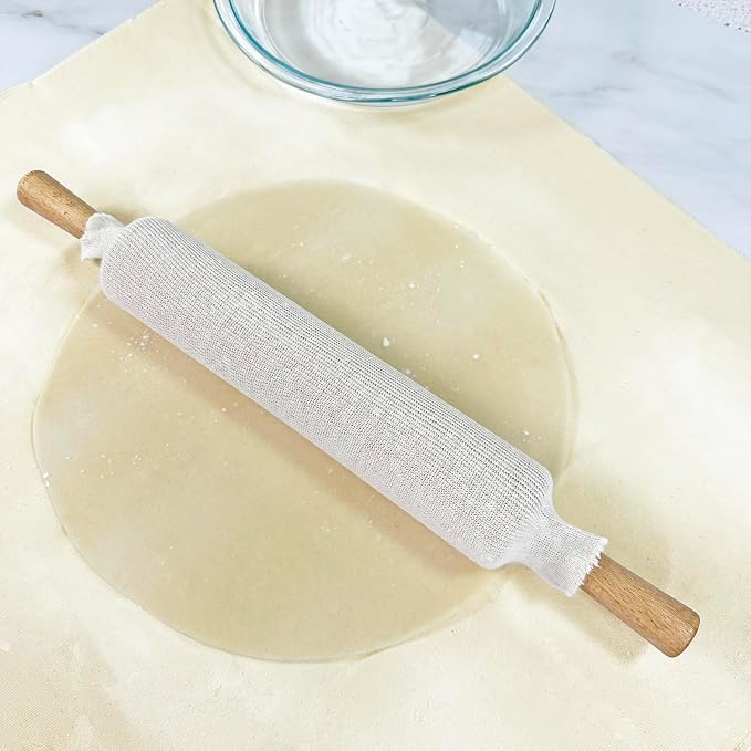 R&M International Heavyweight Pastry Cloth and Rolling Pin Cover Set
