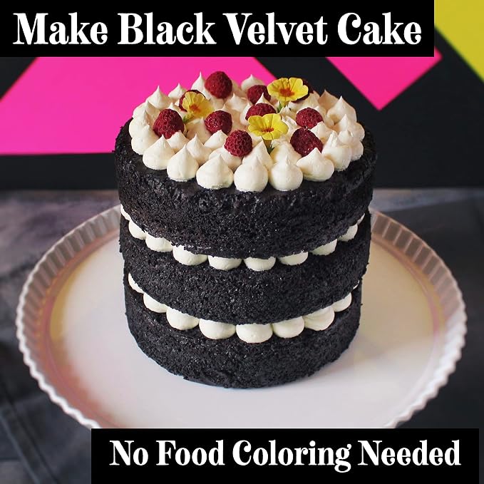 Weirdo Good Black Velvet Cacao – Organic, Allergen-Free, Premium Black Cocoa Powder, Ultra-Dutched for Extra-Dark Baking, 14 oz