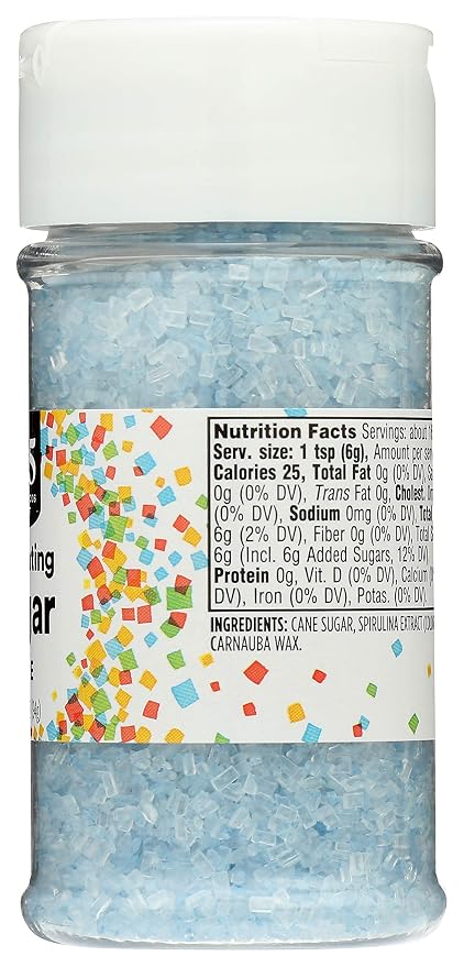 365 by Whole Foods Market, Blue Decorating Sugar, 3.3 Ounce (Pack of 2)