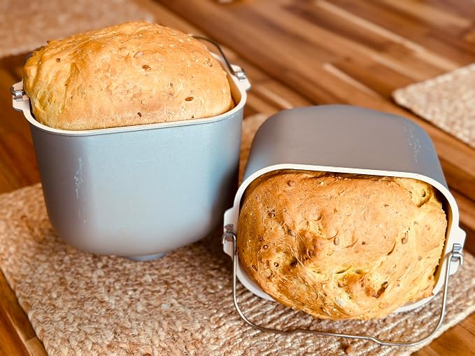 Molibake Corn Bread Mix – Pack of 2 - All-Natural Baking Mix for Bread Machine and Oven - 15 oz - Bread Mix with Corn Flakes and Grits, Sunflower Seeds - Easy-to-Use Bread Maker Mix for Homemade Baking