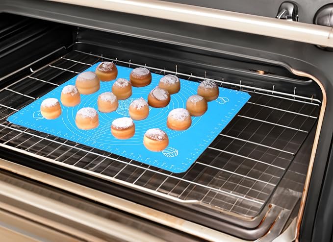 Silicone Baking Mat, Blue,20"x16" | For Rolling Out Pastry Dough
