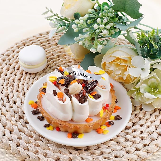 Fall Sprinkles for Baking, 4.6oz Thanksgiving Sprinkles Mixed Edible Leaf Pearl Jimmie for Cake Cupcake Cookie Dessert Ice Cream