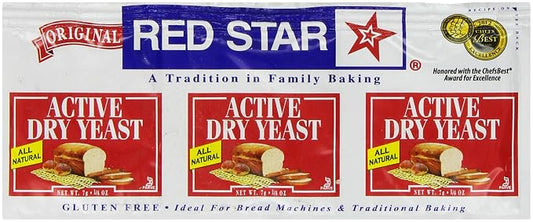 Red Star, Yeast Active Dry Gluten Free 3 Count, 0.75 Ounce
