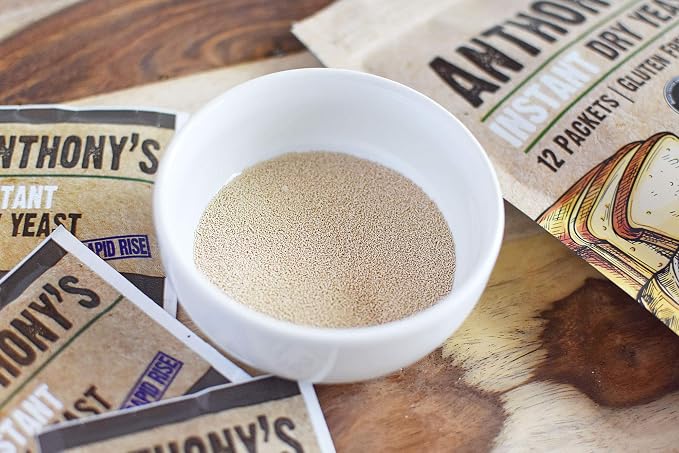Anthony's Instant Dry Yeast Packets, Contains 42 Individual Packets, Gluten Free