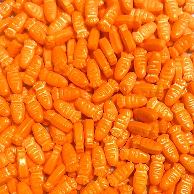 PhilaeEC Easter Carrot Sprinkles Edible for Cake Decoration Sprinkles Baking Cookie Cupcake Toppers Decoration Vanlentine Easter Supplies 100g/3.53oz