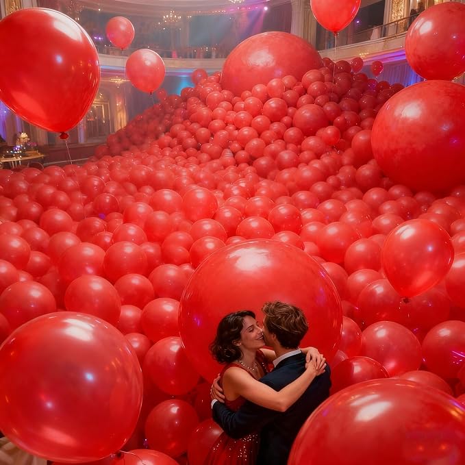 160Pcs Red Balloons 12 Inch Bulk Latex Balloon for Baby Shower Birthday Wedding Party Decorations