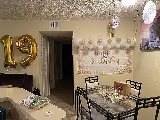 Gold 9 Balloon, Number Balloon 40 Inch, Gold Party Decorations, Giant Birthday Decorations for 9th 19th 29th 90th, Number 9 Balloon