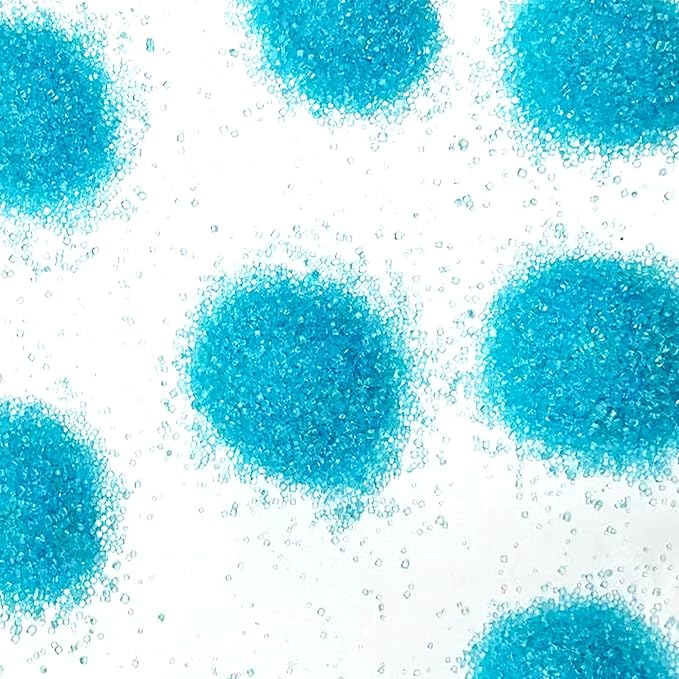 Edible Blue Sanding Sugar Sprinkles 142g/ 5.01oz Sugar Crystals for Cake Decorating Candy Baking Decorations Ice Cream Toppings and Cupcake Decorating for Valentines Halloween Christmas