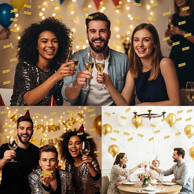 Graduation Confetti 2026, Congrats Grad Confetti Class of 2026, 60g Gold Glitter Graduation Table Scatter Centerpiece for Graduation Party Decorations Senior High School Celebration Party Supplies