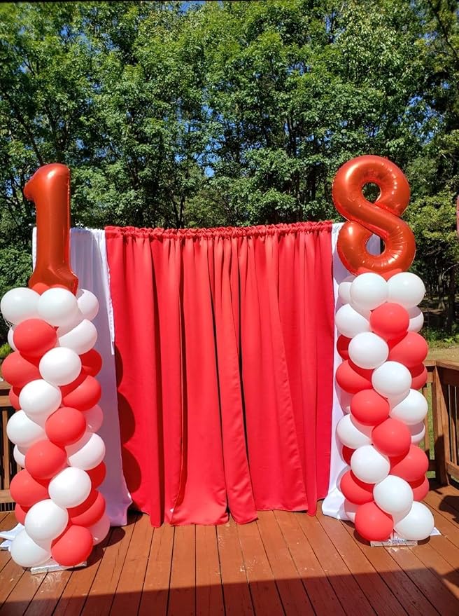 Number Balloons 1, 40 Inch Ballons for Girl Boy 1st 1 11 21 Birthday Decorations Baby Shower Photo Shoot, Red One Balloons