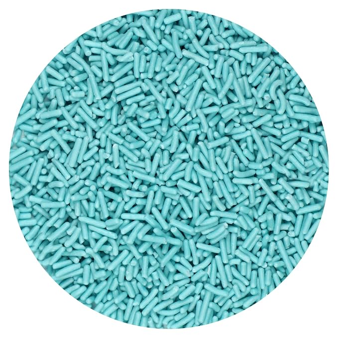 Blue Sprinkles Jimmies 3.17 oz, Sprinkles For Cake Decorating, Cake Sprinkles, Sprinkles For Baking, Ice Cream & More, The Hampton Candy Company