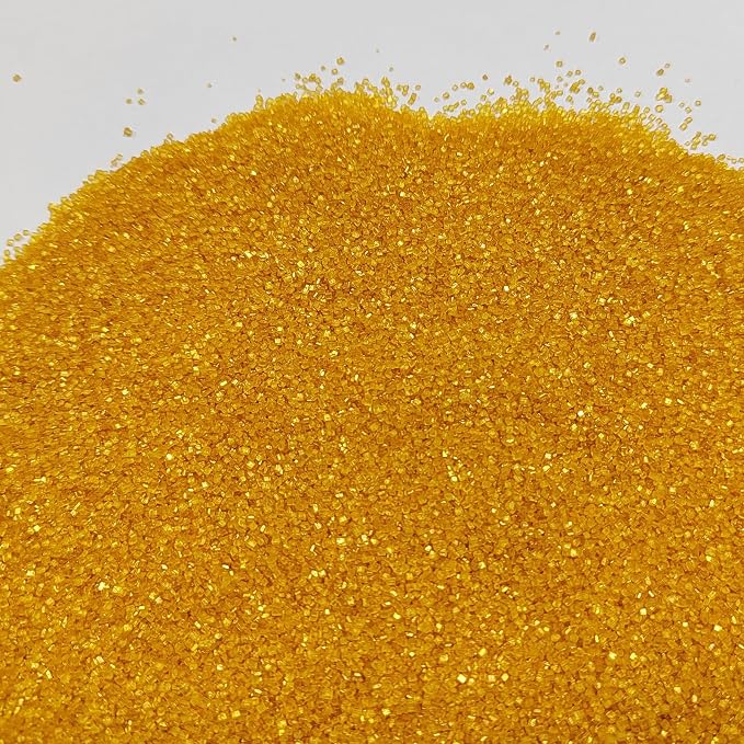 Gold Sanding Sugar Sprinkles, Gold Sugar Crystals, Edible Sparkling Sprinkles for Cake Cupcake Decorating, Baking Cake Decorations, Cookies Ice Cream Toppings, Wedding Party Christmas Supplies 130g/4.6oz