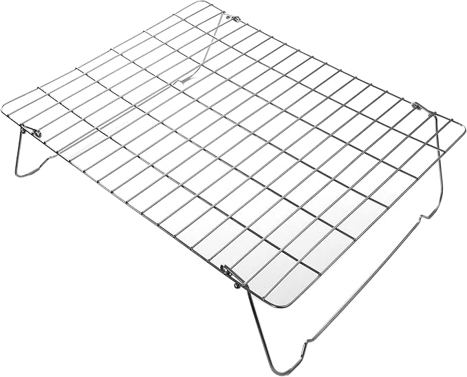 Brod & Taylor Accessory Shelf with Folding Legs for Folding Proofer & Slow Cooker (Stainless Steel)
