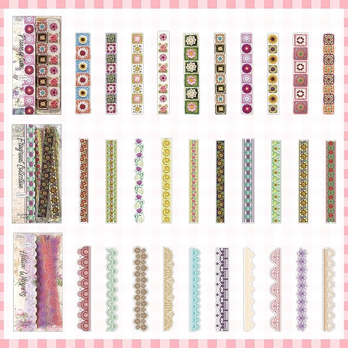 Woven Whispers Sticker Series Scrapbooking Supplies for Junk Journal, 120 Sheets PET Stickers - Vintage Journaling Stickers