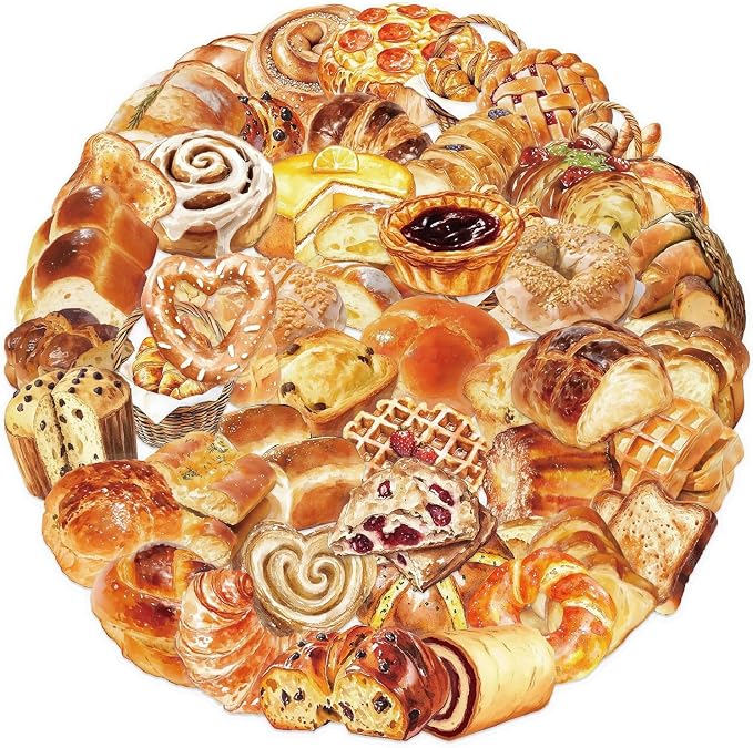 Cute Bread Stickers for Adults,Teens,Kids, 50PCS Realistic Bakery PET Transparent Waterproof Food Stickers Pack for Water Bottles,Laptop,Scrapbook, Bakery Themed Party Decorations