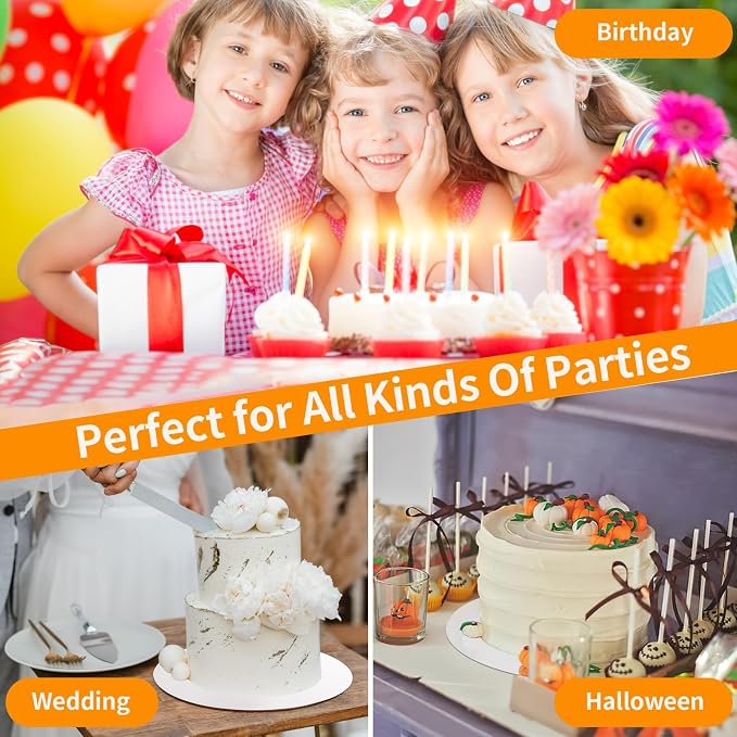 WINKIO 15PCS Cake Boards 10 inch round， White Cake Board Rounds，White Cake Circles Rounds Base Food-Grade Cardboard Cake Plate for displaying cakes