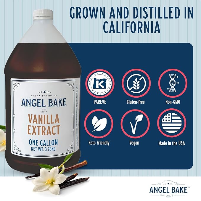 Angel Bake Pure Madagascar Vanilla Extract, 1 Gallon