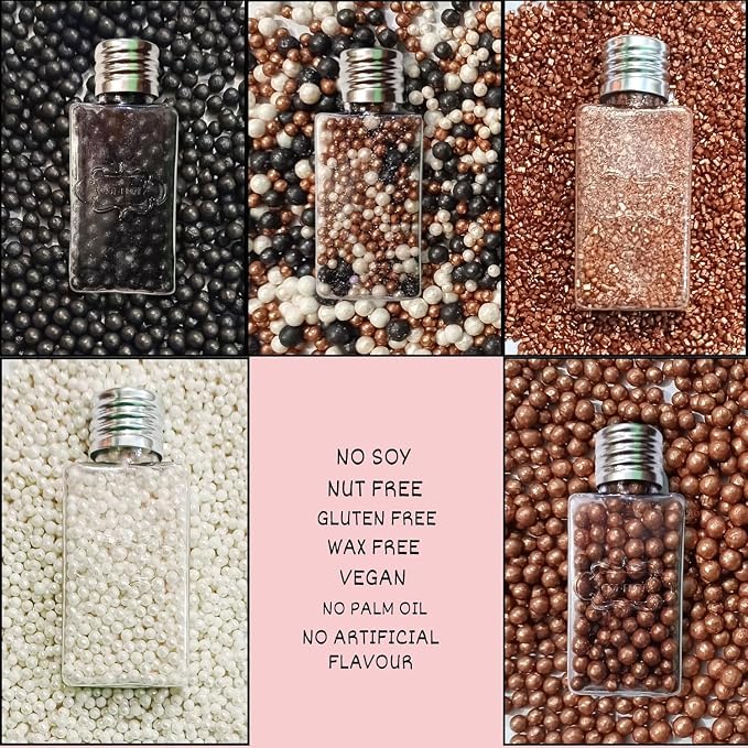 Confect Sprinkle Mix – Elegant Black, Bronze & White Sugar Pearls with Copper Sparkling Sugar – Great Gatsby Disco Ball Cake & Cupcake Decoration – Vegan, Gluten-Free, Nut-Free, Soy-Free, Dairy-Free, Palm Oil-Free -Dye Free- 5 Oz