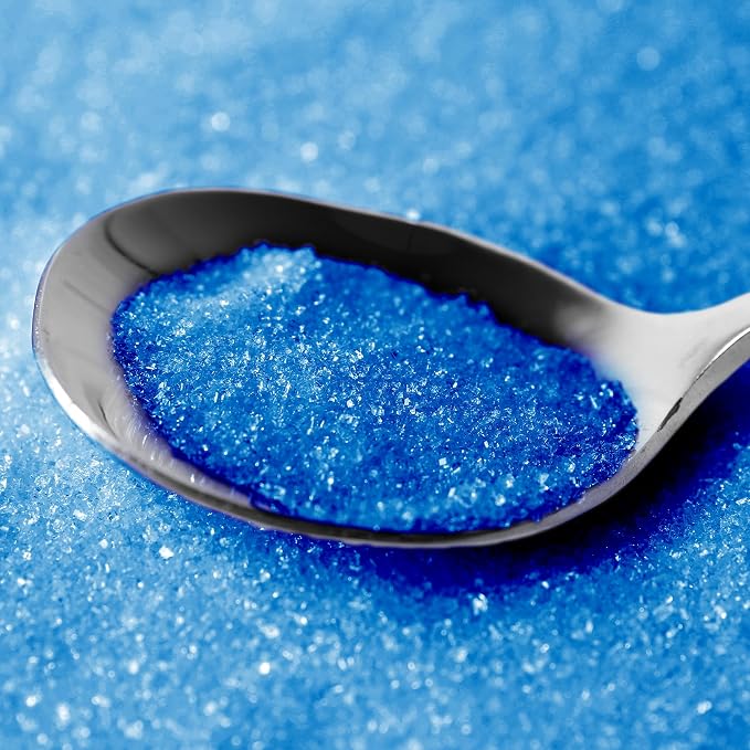 Birch & Meadow Blue Sanding Sugar, 1 lb, Colorful Sugar Crystals for Festive Holiday Baking (Pack of 2)
