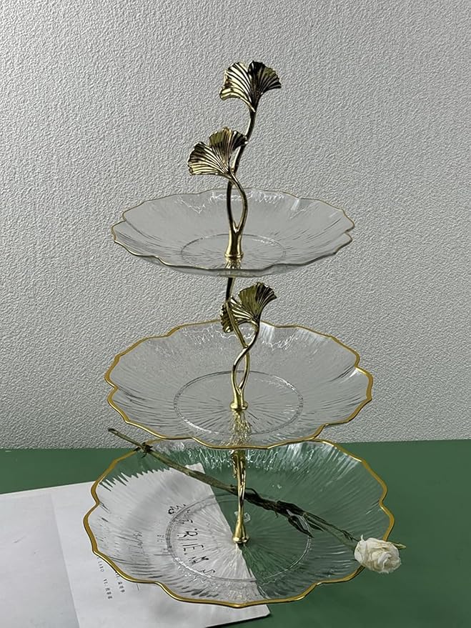 3 Tier Cupcake Stand, BetterJonny Acrylic Tiered Cake Stand, Cupcake Display Stand Dessert Stands, 3 Tier Cupcake Serving Stand for Tea Party, Baby Shower, Birthday, Wedding