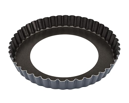 MATFER BOURGEAT 332225 Exopan Fluted Pie Pan with Removable Bottom