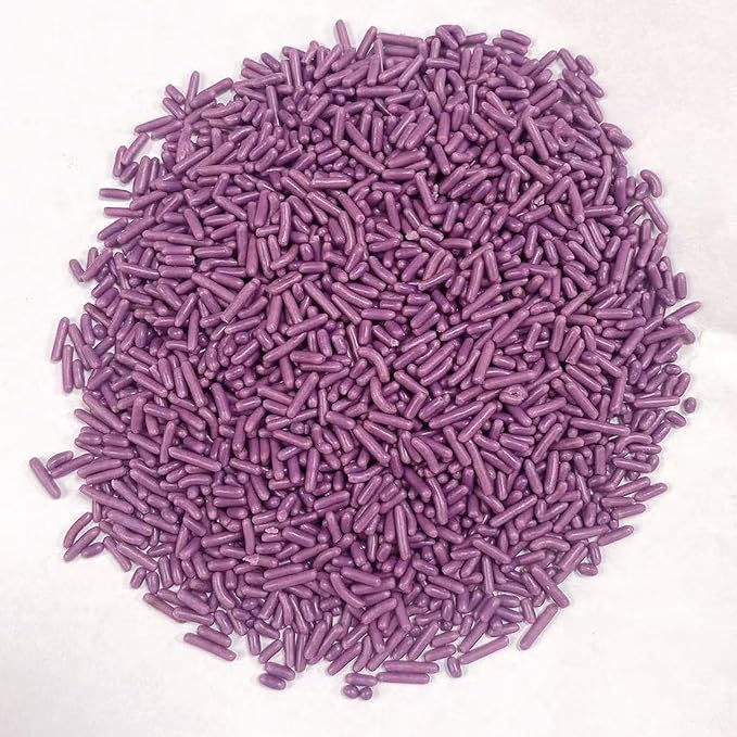 PhilaeEC Purple Jimmies Sprinkle Edible Soft Jimmies Sprinkle for Cake Decoration Cupcake Topper Cookie Baking Decorations Halloween Christmas Valentine Supplies 2.75oz/78g