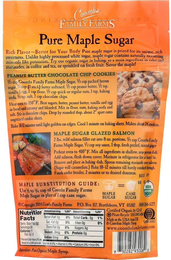 Coombs Family Farms, Sugar Maple Pouch Organic, 6 Ounce