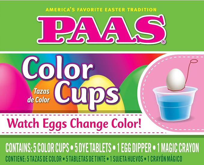 PAAS Easter Egg Coloring Cup Kits - 6 Pack