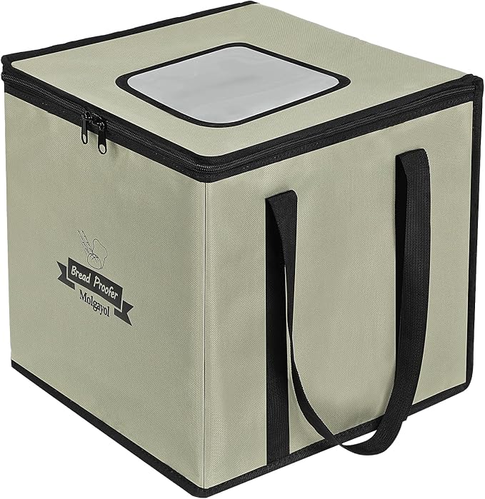 Bread Dough Proofing Box, Temperature Timer Control Bread Dough Proofer Kit Foldable Visible Sourdough Starter Warmer Home for Pizza Yogurt (30cm/11.8inch)