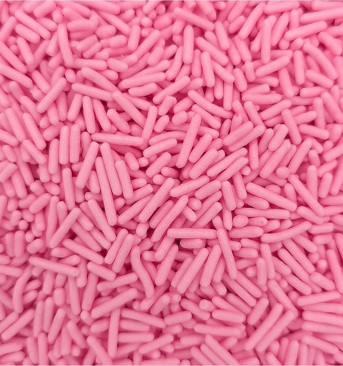 NCS Natural Light Pink Jimmies Edible Sprinkles – Cupcake, Cake & Cookie Decorations, 7 oz