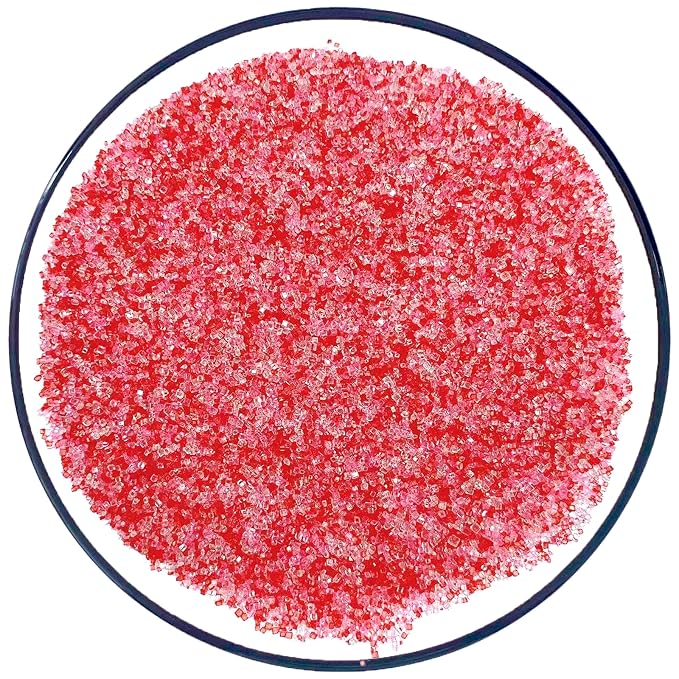 PhilaeEC Vanlentine Sanding Sugar Edible Red Pink White Sparkling Crystals for Baking Cake Decoration Cookie Ice Cream Cupcake Toppers Wedding Party Valentines Christmas Supplies 5oz