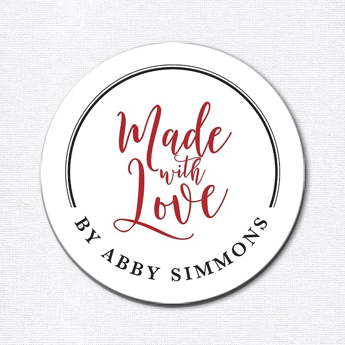 Made with Love Stickers, From the Kitchen of Gift Stickers, Favor Stickers, Personalized Food Labels, Favor Labels, Baked Good Stickers, Food Stickers From the Kitchen of Labels F6:35