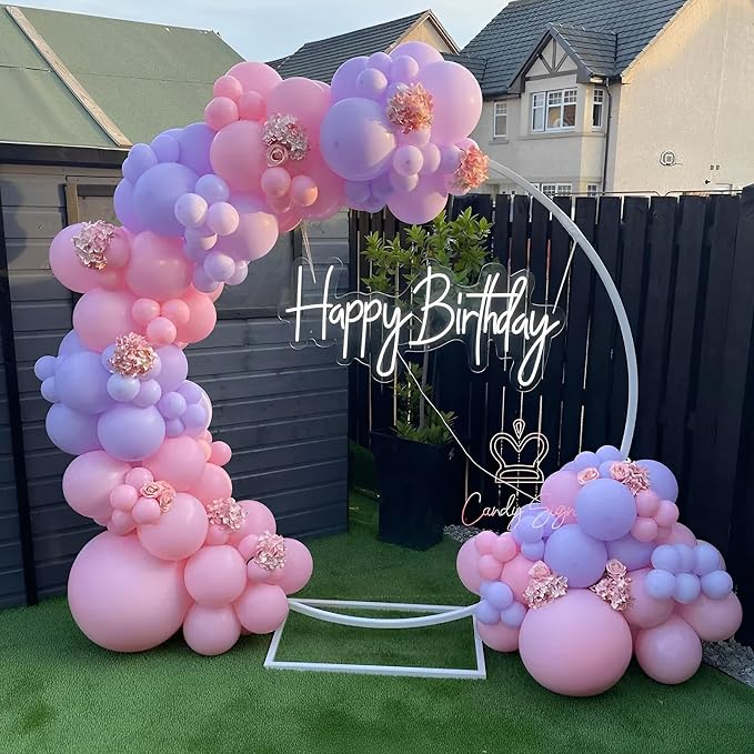 Voircoloria 110pcs Pastel Purple Balloons 12inch Light Purple Latex Party Balloons for Graduation, Easter, Wedding, Birthday, Bridal Shower, Rainbow Party, Baby Shower, Anniversary Party Decorations