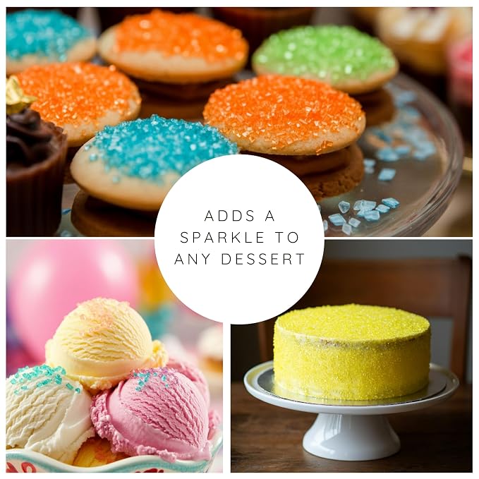 Bakerpan Pastel Pink Sugar Sprinkles for Baking - 7 oz Coarse Sparkling Decorating Sugar Crystals for Baking Topping, Cookies & Cupcakes | Kosher, Gluten-Free, Made in USA