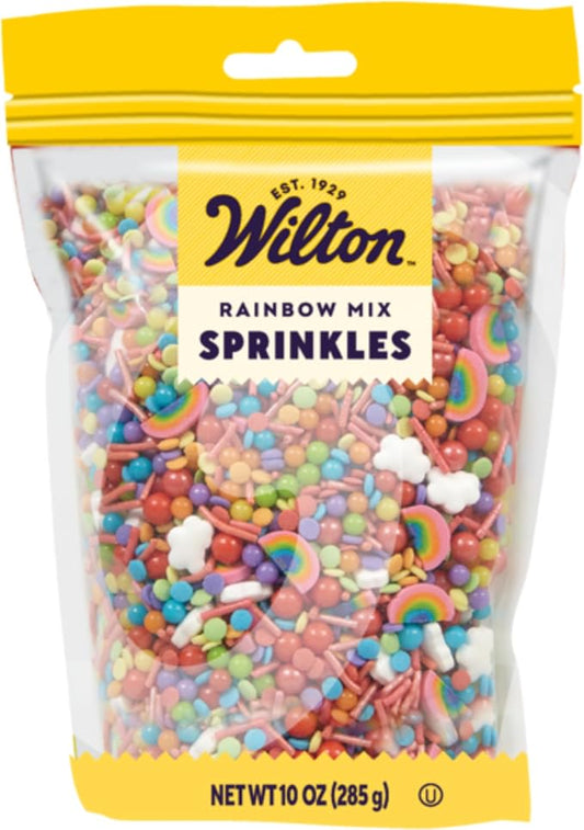 Wilton Rainbow Sprinkles Mix, 10 oz.