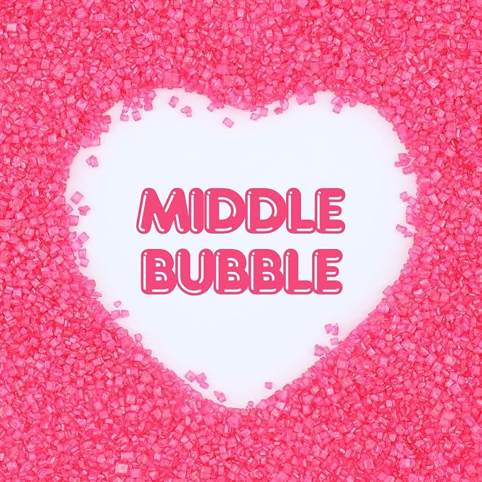 Pink Sanding Sugar | Pink Sprinkles | Edible Coarse Sugar Crystals | For Baking Dessert Decorating, Cake, Cupcake, Cookie, Ice Cream | Valentine's Day Wedding Holiday Party | 4.6 Ounces