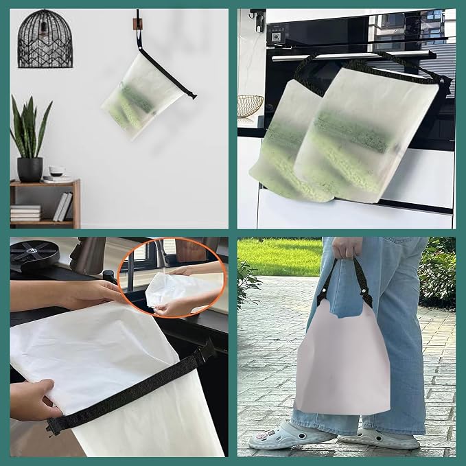 Reusable Bread Bags for Homemade Bread (2PCS)- Clear Bag with Ties For An Airtight Moisture-free Preservation and Storage - Loaf Bags for Home Bakers - Reusable Sourdough Bag