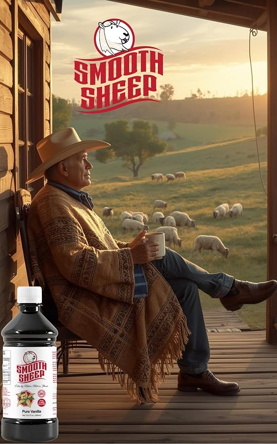 Smooth Sheep Vanilla | Mexican Vanilla for Baking and Desserts | Made with Real Vanilla Bean | Vainilla Mexicana Buena (250 ml (Pack of 1))